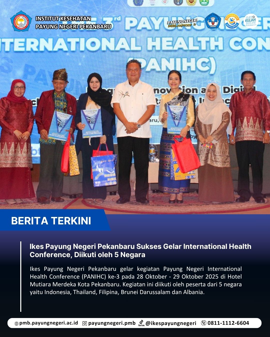 Ikes Payung Negeri Pekanbaru Sukses Gelar International Health Conference, Diikuti oleh 5 Negara